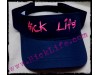 Black Visor Hot Pink Embroidery 